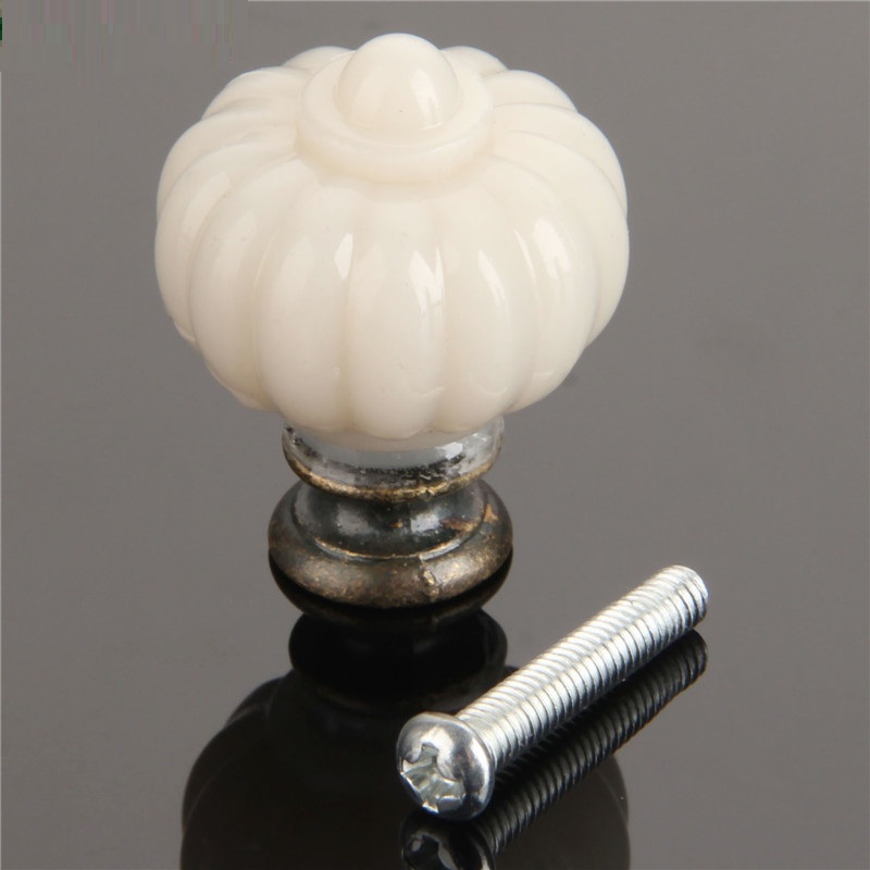 Furniture Hardware Supplies - 1pc acrílico marfim branco abóbora armário
