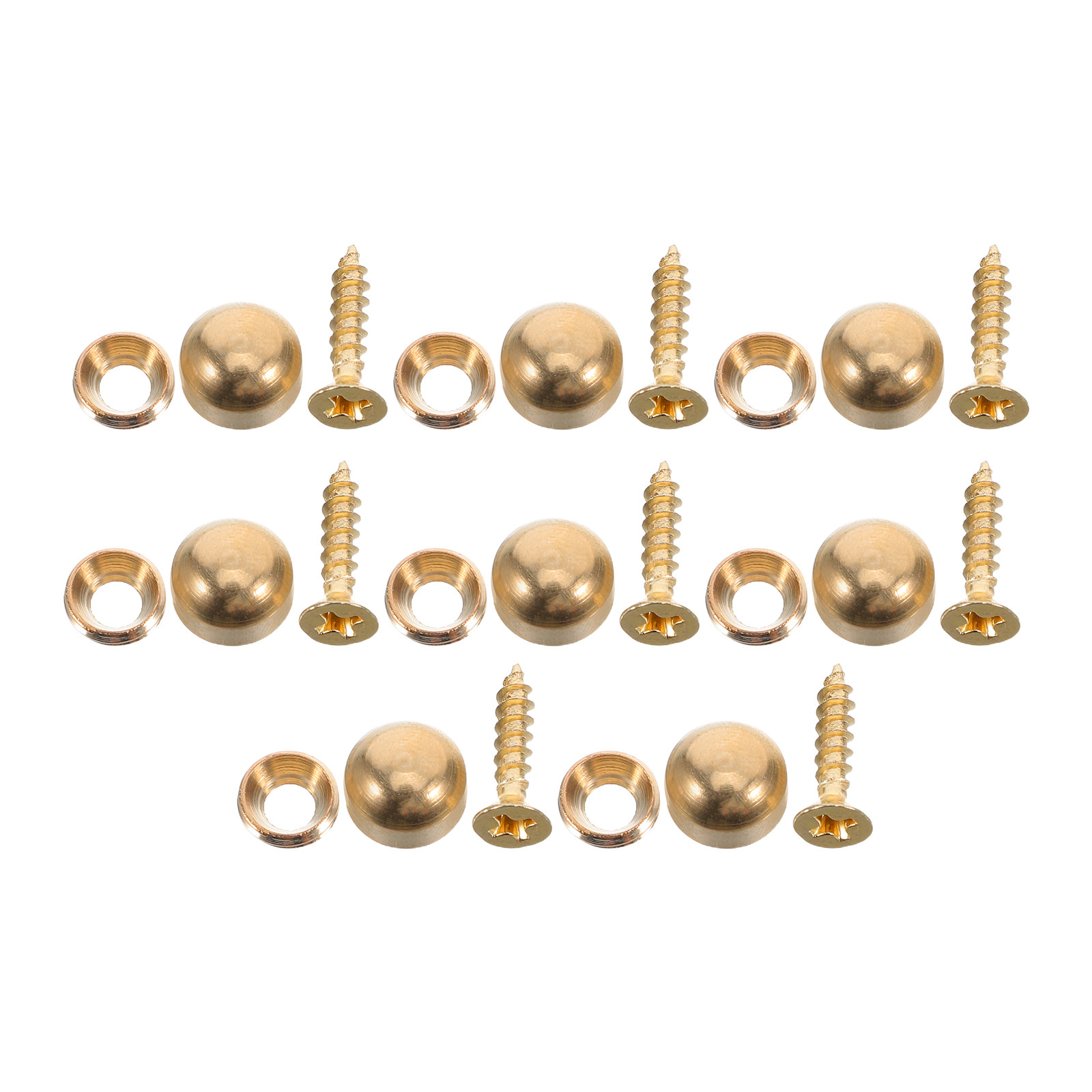 Furniture Upholstery Hardware - 16 Peças Parafusos de Cobre Autoatarraxantes