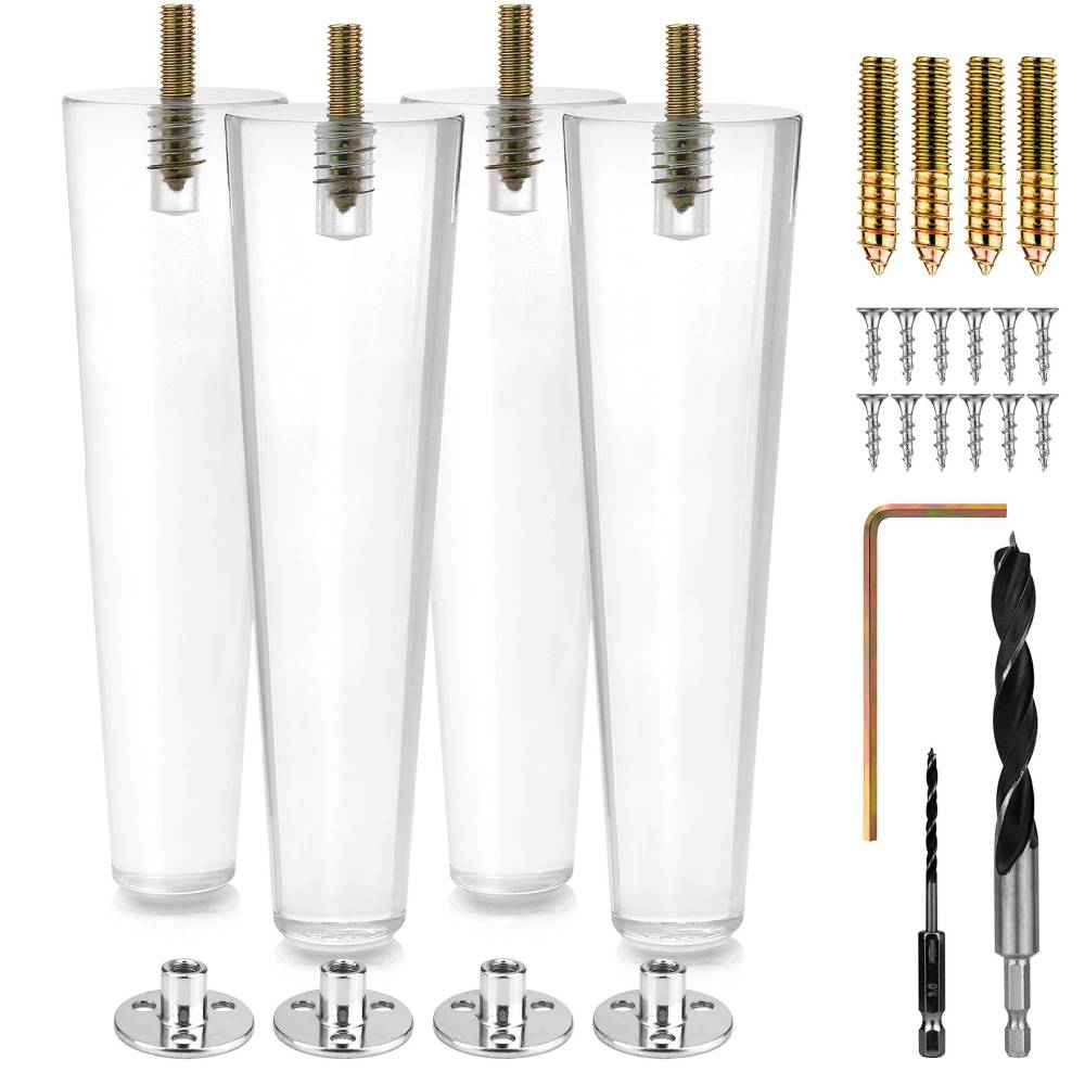 Furniture Hardware Items - Pés de móveis de acrílico transparente