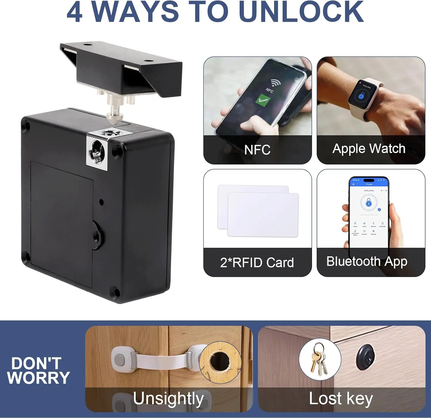 Fechadura eletrônica inteligen - Furniture Hardware Latch avaliação e preço