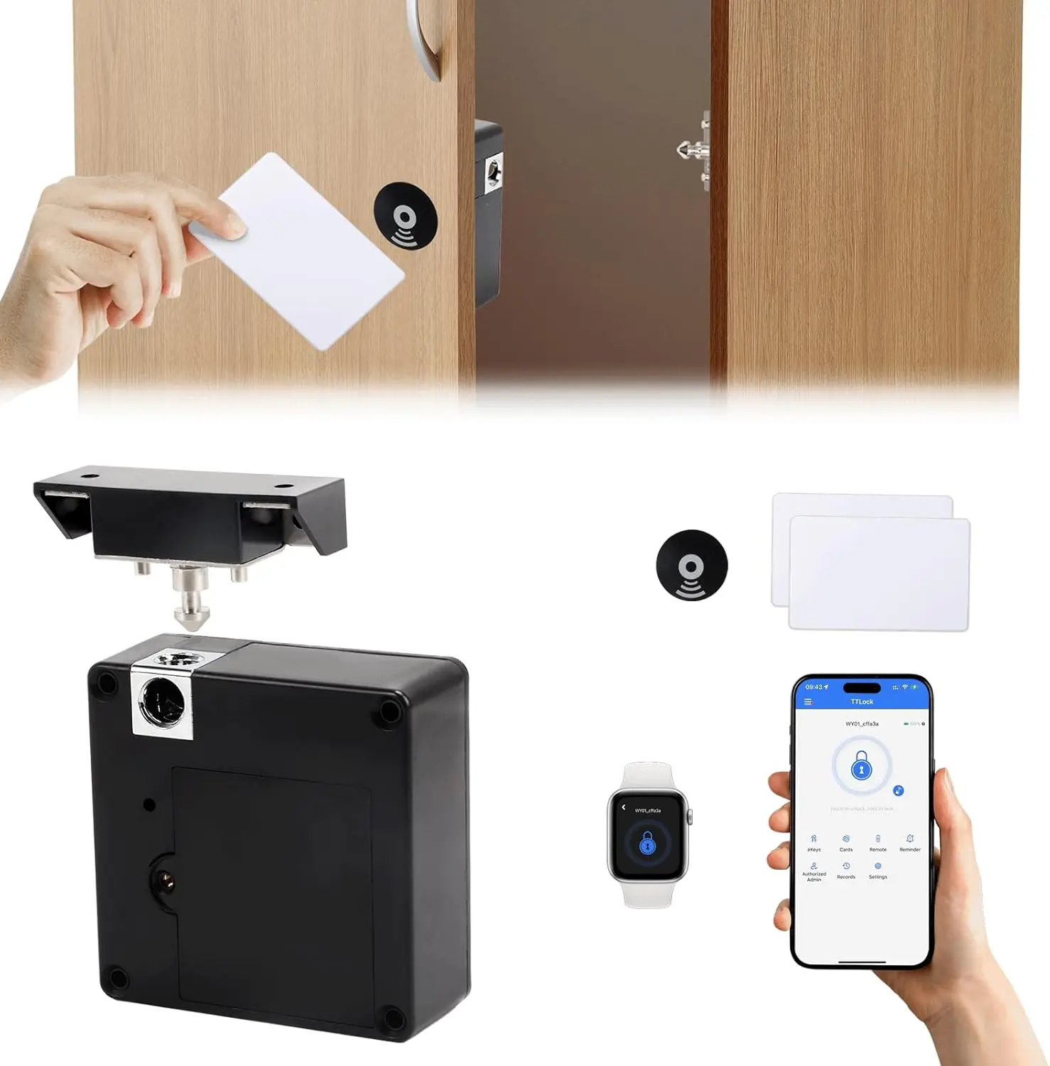 Fechadura eletrônica inteligen - Furniture Hardware Latch avaliação e preço
