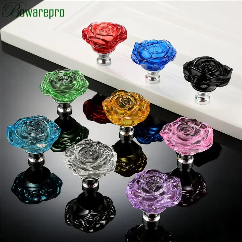 Bowarepro 50mm cristal rosa al - Furniture Hardware Supplies avaliação e preço