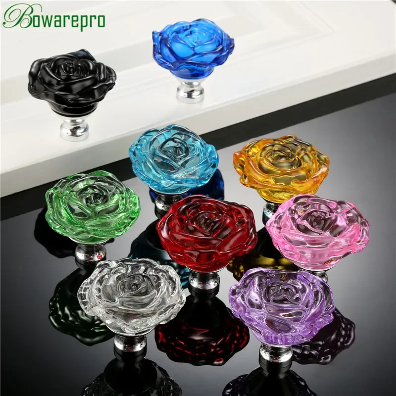 Bowarepro 50mm cristal rosa al - Furniture Hardware Supplies avaliação e preço