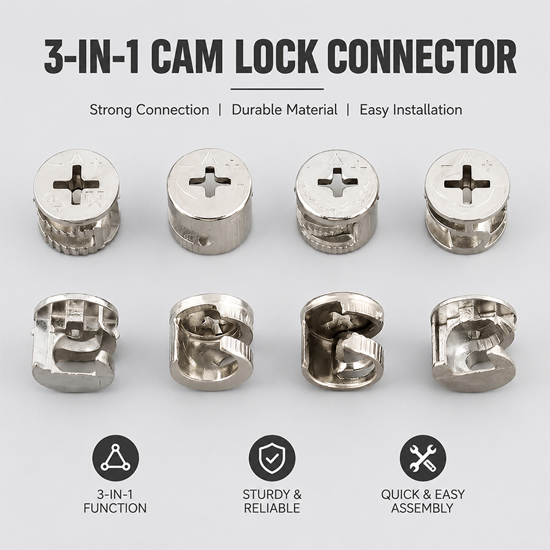 Conector de Parafuso 3 em 1 De - Furniture Knock Down Hardware avaliação e preço