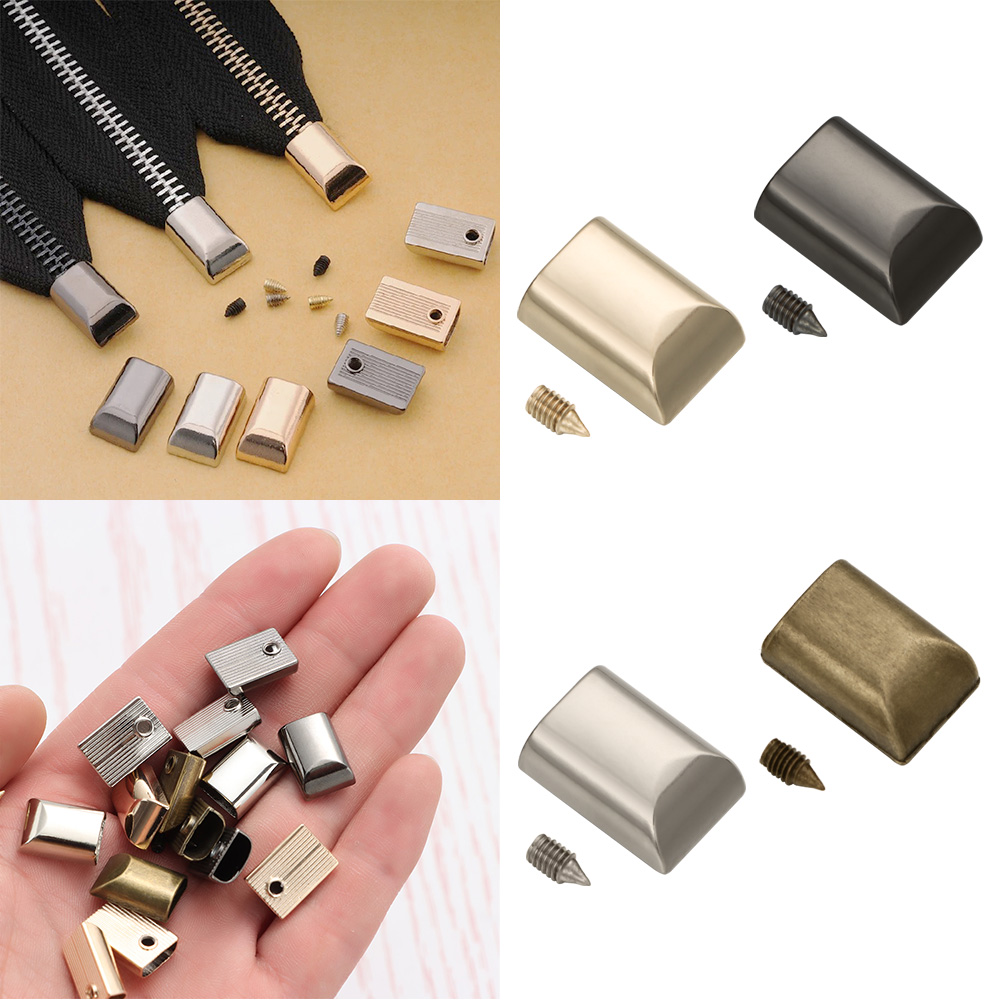 10 pçs metal zíper rolha zíper - Furniture Hardware Connectors avaliação e preço