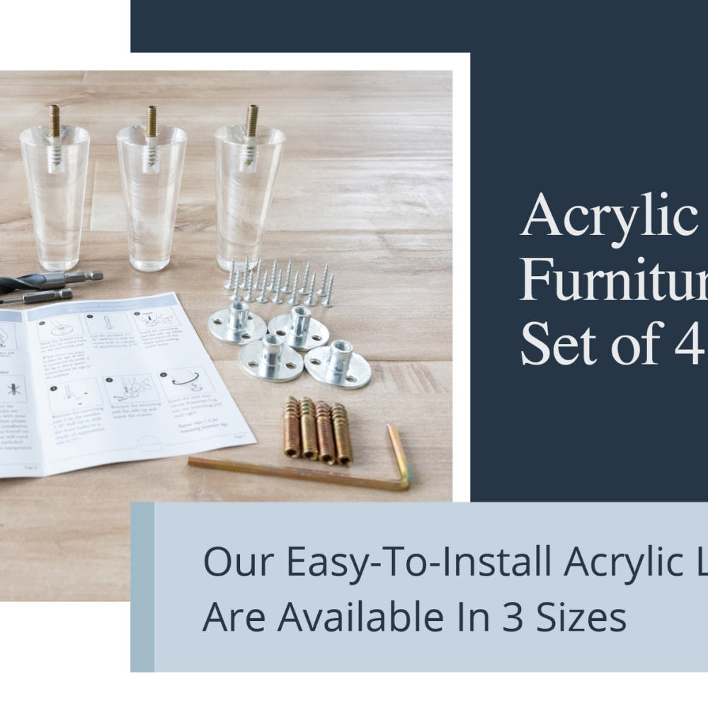 Pés de móveis de acrílico tran - Furniture Hardware Items avaliação e preço