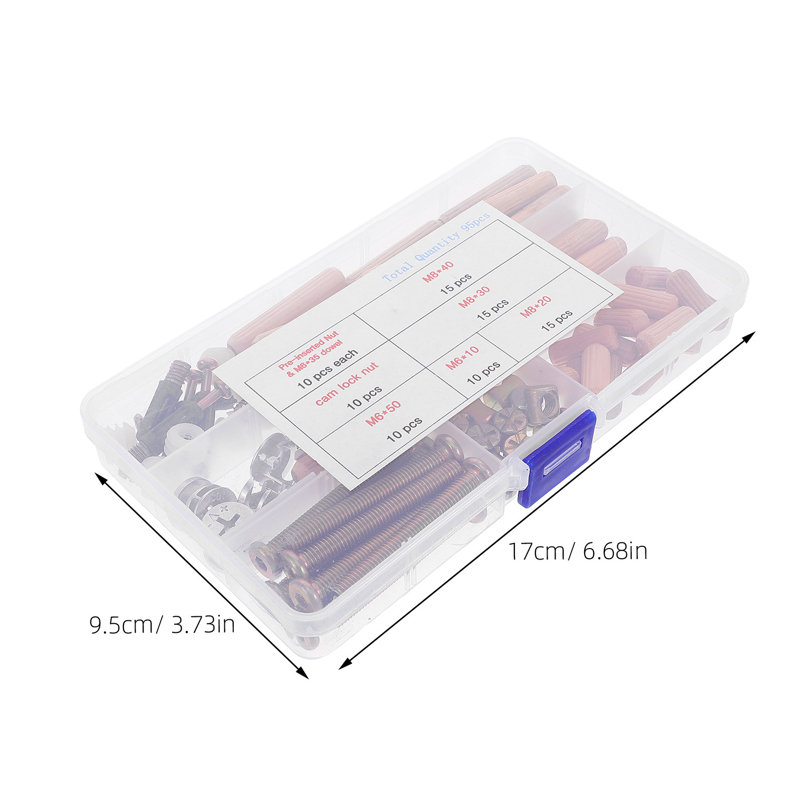 Conjunto de 95 peças de conect - Furniture Hardware Connectors avaliação e preço